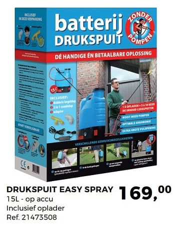 Aanbiedingen Drukspuit easy spray - Huismerk - Supra Bazar - Geldig van 30/05/2017 tot 27/06/2017 bij Supra Bazar