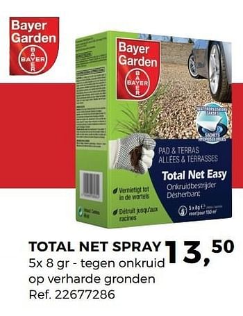 Aanbiedingen Total net spray - Bayer - Geldig van 30/05/2017 tot 27/06/2017 bij Supra Bazar
