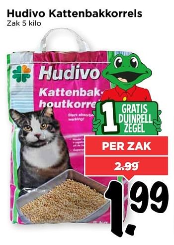 Aanbiedingen Hudivo kattenbakkorrels - Hudivo - Geldig van 28/05/2017 tot 03/06/2017 bij Vomar