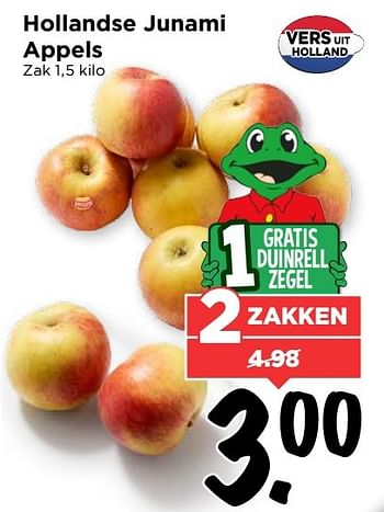 Aanbiedingen Hollandse junami appels - Huismerk Vomar - Geldig van 28/05/2017 tot 03/06/2017 bij Vomar