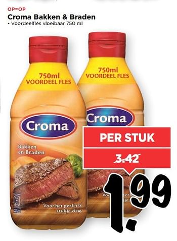 Aanbiedingen Croma bakken + braden - Croma - Geldig van 28/05/2017 tot 03/06/2017 bij Vomar
