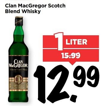 Aanbiedingen Clan macgregor scotch blend whisky - Clan Macgregor - Geldig van 28/05/2017 tot 03/06/2017 bij Vomar