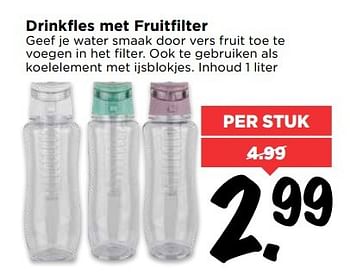 Aanbiedingen Drinkfles met fruitfilter - Huismerk Vomar - Geldig van 28/05/2017 tot 03/06/2017 bij Vomar