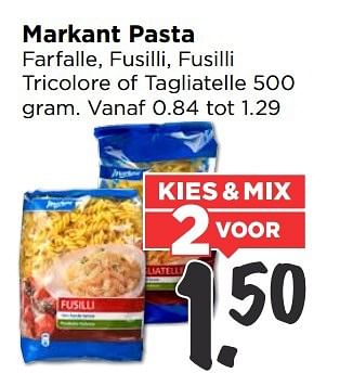 Aanbiedingen Markant pasta - Markant - Geldig van 28/05/2017 tot 03/06/2017 bij Vomar