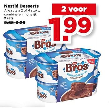 Aanbiedingen Nestlé desserts - Nestlé - Geldig van 28/05/2017 tot 03/06/2017 bij Plus