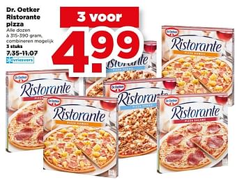 Aanbiedingen Dr. oetker ristorante pizza - Dr. Oetker - Geldig van 28/05/2017 tot 03/06/2017 bij Plus