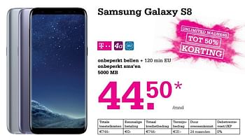 Aanbiedingen Samsung galaxy s8 - Samsung - Geldig van 23/05/2017 tot 04/06/2017 bij Telecombinatie