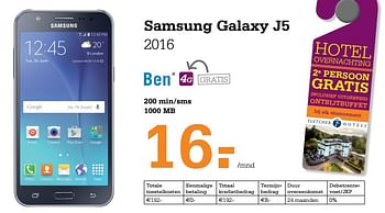 Aanbiedingen Samsung galaxy j5 - Samsung - Geldig van 23/05/2017 tot 04/06/2017 bij Telecombinatie