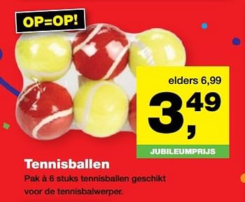 Aanbiedingen Tennisballen - Huismerk - Jumper - Geldig van 22/05/2017 tot 04/06/2017 bij Jumper