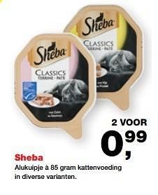 Aanbiedingen Sheba - Sheba - Geldig van 22/05/2017 tot 04/06/2017 bij Jumper