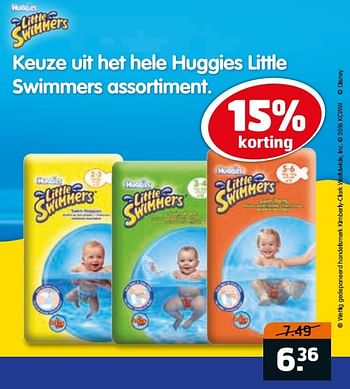 Aanbiedingen Keuze uit het hele huggies little swimmers assortiment - Huggies - Geldig van 23/05/2017 tot 04/06/2017 bij Trekpleister