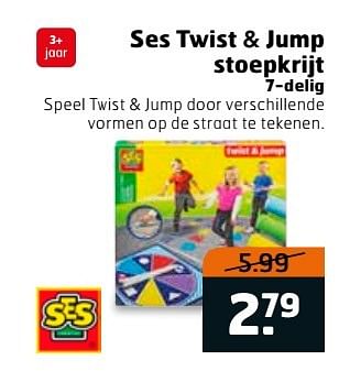 Aanbiedingen Ses twist + jump stoepkrijt - SES - Geldig van 23/05/2017 tot 04/06/2017 bij Trekpleister