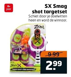 Aanbiedingen Sx smag shot targetset - Huismerk - Trekpleister - Geldig van 23/05/2017 tot 04/06/2017 bij Trekpleister