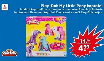 Aanbiedingen Play-doh my little pony kaptafel - Play-Doh - Geldig van 23/05/2017 tot 04/06/2017 bij Trekpleister