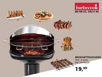 Aanbiedingen Brochettehouder - Barbecook - Geldig van 30/05/2017 tot 27/06/2017 bij Supra Bazar