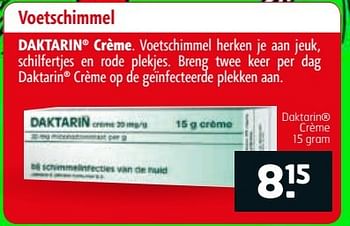 Aanbiedingen Voetschimmel daktarin crème - Daktarin - Geldig van 23/05/2017 tot 04/06/2017 bij Trekpleister