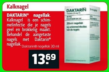 Aanbiedingen Kalknagel daktarin nagellak - Daktarin - Geldig van 23/05/2017 tot 04/06/2017 bij Trekpleister