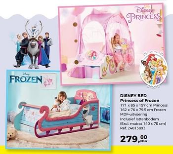Aanbiedingen Disney bed princess of frozen - Disney - Geldig van 30/05/2017 tot 27/06/2017 bij Supra Bazar