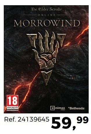 Aanbiedingen Morrowind - Bethesda Game Studios - Geldig van 30/05/2017 tot 27/06/2017 bij Supra Bazar