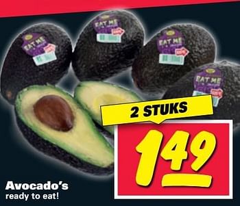 Aanbiedingen Avocado`s - Huismerk - Nettorama - Geldig van 23/05/2017 tot 28/05/2017 bij Nettorama