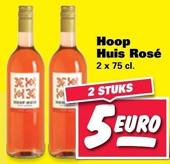 Aanbiedingen Hoop huis rosé - Rosé wijnen - Geldig van 23/05/2017 tot 28/05/2017 bij Nettorama