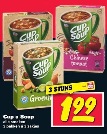 Aanbiedingen Cup a soup alle smaken - Cup a Soup - Geldig van 23/05/2017 tot 28/05/2017 bij Nettorama