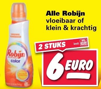 Aanbiedingen Alle robijn vloeibaar of klein + krachtig - Robijn - Geldig van 23/05/2017 tot 28/05/2017 bij Nettorama
