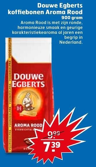 Aanbiedingen Douwe egberts koffiebonen aroma rood - Douwe Egberts - Geldig van 23/05/2017 tot 04/06/2017 bij Trekpleister