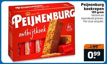 Aanbiedingen Peijnenburg koekrepen - Peijnenburg - Geldig van 23/05/2017 tot 04/06/2017 bij Trekpleister