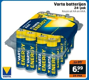 Aanbiedingen Varta batterijen - Varta - Geldig van 23/05/2017 tot 04/06/2017 bij Trekpleister