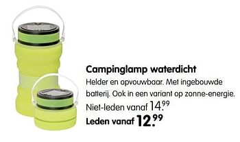 Aanbiedingen Campinglamp waterdicht - Huismerk - ANWB - Geldig van 22/05/2017 tot 04/06/2017 bij ANWB