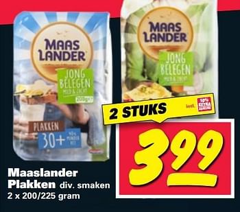 Aanbiedingen Maaslander plakken - Maaslander - Geldig van 23/05/2017 tot 28/05/2017 bij Nettorama