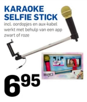 Aanbiedingen Karaoke selfie stick - Huismerk - Action - Geldig van 24/05/2017 tot 30/05/2017 bij Action