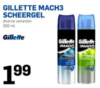 Aanbiedingen Gillette mach3 scheergel - Gillette - Geldig van 24/05/2017 tot 30/05/2017 bij Action