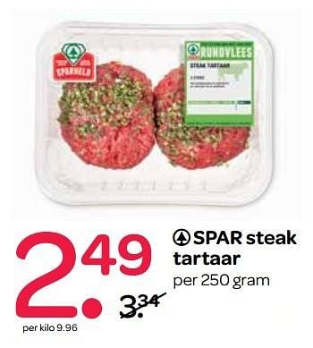 Aanbiedingen Steak tartaar - Spar - Geldig van 24/05/2017 tot 31/05/2017 bij Spar