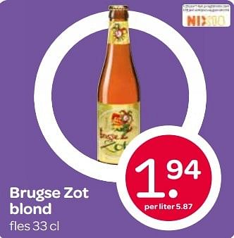 Aanbiedingen Brugse zot blond - Brugge - Geldig van 24/05/2017 tot 31/05/2017 bij Spar