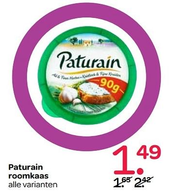 Aanbiedingen Paturain roomkaas - Paturain - Geldig van 24/05/2017 tot 31/05/2017 bij Spar