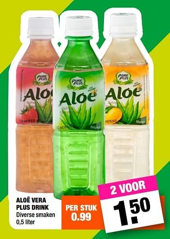 Aanbiedingen Aloë vera plus drink - Huismerk - Big Bazar - Geldig van 22/05/2017 tot 04/06/2017 bij Big Bazar