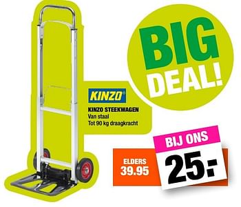 Aanbiedingen Kinzo steekwagen - Kinzo - Geldig van 22/05/2017 tot 04/06/2017 bij Big Bazar