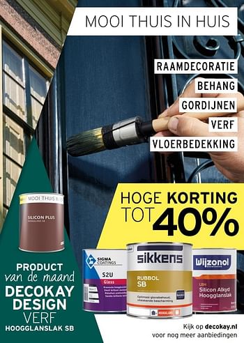 Aanbiedingen Hoge korting tot 40% - Huismerk - Decokay - Geldig van 29/05/2017 tot 17/06/2017 bij Decokay