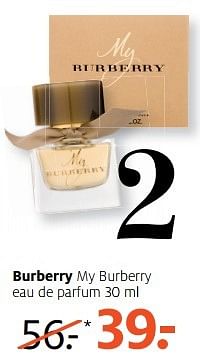 Aanbiedingen Burberry my burberry eau de parfum - Burberry - Geldig van 22/05/2017 tot 04/06/2017 bij Etos