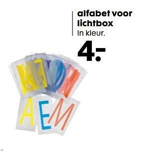 Aanbiedingen Alfabet voor lichtbox - Huismerk - Hema - Geldig van 22/05/2017 tot 04/06/2017 bij Hema