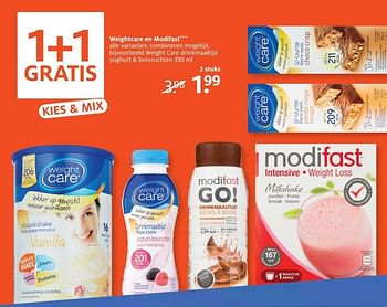 Aanbiedingen Weight care drinkmaaltijd yoghurt + bosvruchten - Huismerk - Etos - Geldig van 22/05/2017 tot 04/06/2017 bij Etos