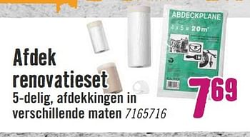 Aanbiedingen Afdek renovatieset - Huismerk Hornbach - Geldig van 22/05/2017 tot 04/06/2017 bij Hornbach