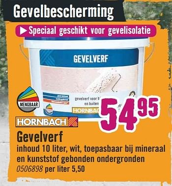 Aanbiedingen Gevelverf - Huismerk Hornbach - Geldig van 22/05/2017 tot 04/06/2017 bij Hornbach