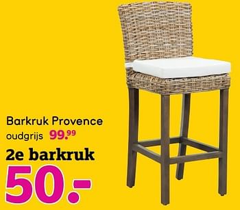 Aanbiedingen Barkruk provence - Huismerk - Leen Bakker - Geldig van 22/05/2017 tot 04/06/2017 bij Leen Bakker