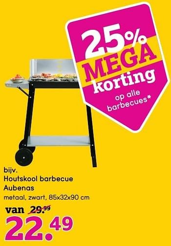 Aanbiedingen Houtskool barbecue aubenas - Huismerk - Leen Bakker - Geldig van 22/05/2017 tot 04/06/2017 bij Leen Bakker