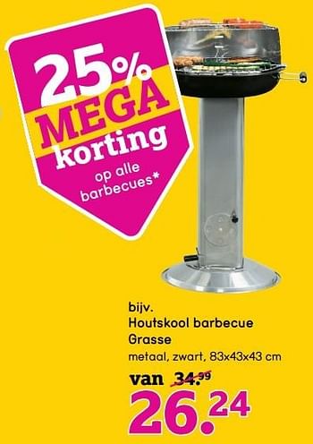 Aanbiedingen Houtskool barbecue grasse - Huismerk - Leen Bakker - Geldig van 22/05/2017 tot 04/06/2017 bij Leen Bakker