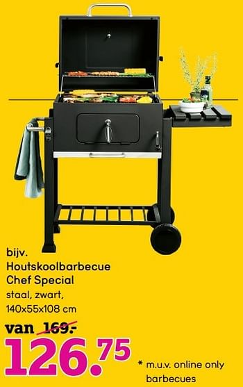 Aanbiedingen Houtskoolbarbecue chef special - Huismerk - Leen Bakker - Geldig van 22/05/2017 tot 04/06/2017 bij Leen Bakker