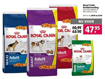 Aanbiedingen Royal canin hondenvoeding - Royal Canin - Geldig van 22/05/2017 tot 05/06/2017 bij Welkoop